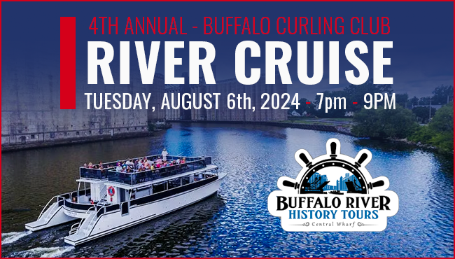 Image of a group of people enjoying a river cruise on Tuesday, August 6th, 2024 from 7pm to 9pm. The cruise is sponsored by Buffalo River History Tours. The people are all smiling and laughing, and they are enjoying the beautiful scenery of the river.